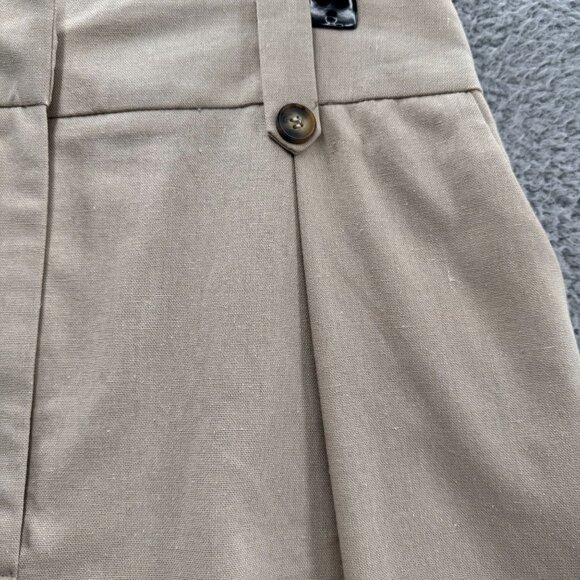 ASOS Design Mom Short with‎ Waist Tabs Neutral 6 - Picture 3 of 4